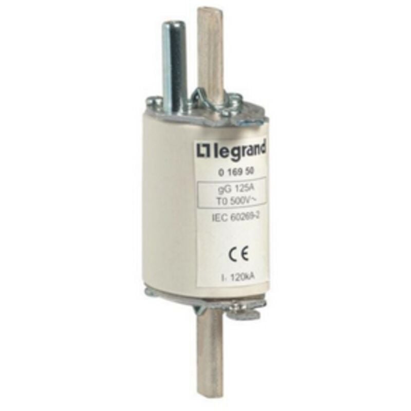 Cartouche industrielle à couteau type gG taille 0 avec voyant 125A Legrand 016850