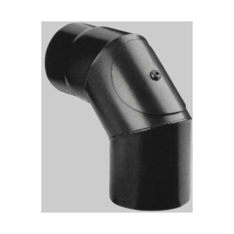 CCURVA CHIUSA CON ISPEZIONE NERO OPACO  90  °  EE  150     MADE IN ITALY