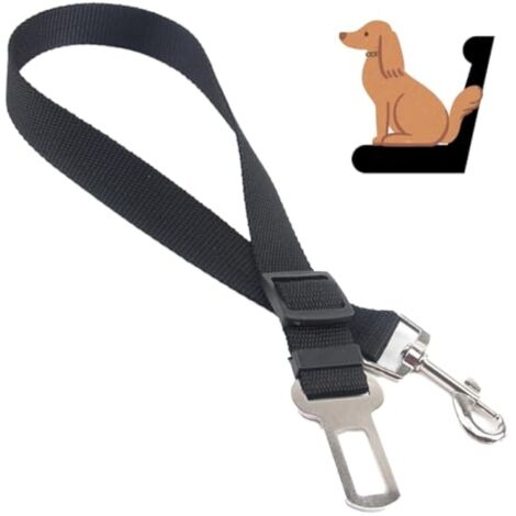 CCYKXA 1 Pcs Ceinture Chien Voiture,Ceinture Securite Chien Voiture,Ceinture Securite pour Chien Voiture,Accessoires Voiture Chiens,Laisse Voiture pour Chien Réglable,Harnais Chien Voiture Sécurité,No