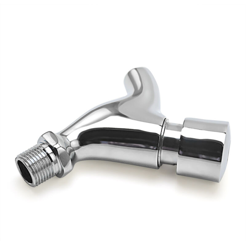 1 pcs Robinet mural à un trou à fermeture automatique - Économiseur d'eau froide en cuivre - Pour toilettes publiques - Robinet de retard - Pour