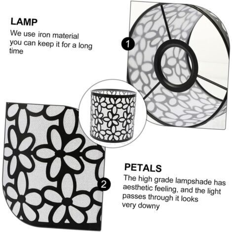 CCYKXA 1 pezzo Paralume semplice in metallo per lampada da tavolo, paralume decorativo di ricambio per ristorante o hotel, diametro 14,5 cm / altezza 14 cm