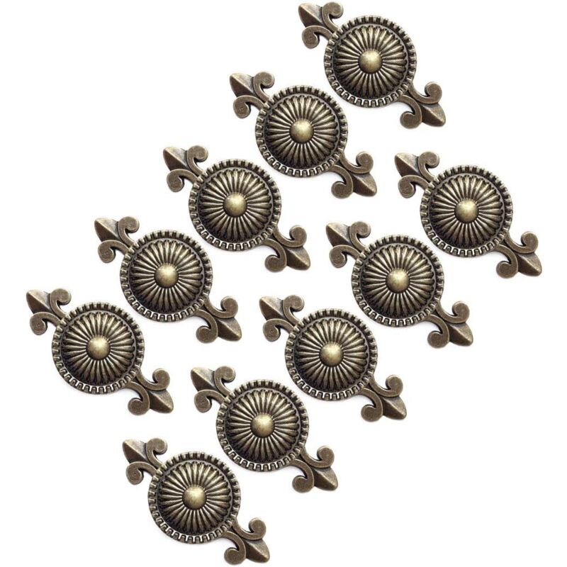 10er Cabinet Poignée Cabinet Boutons Meubles Boutons Boutons du tiroir Poignées Meubles, Bouton pour Armoire, Tiroir (Bronze) - Ccykxa