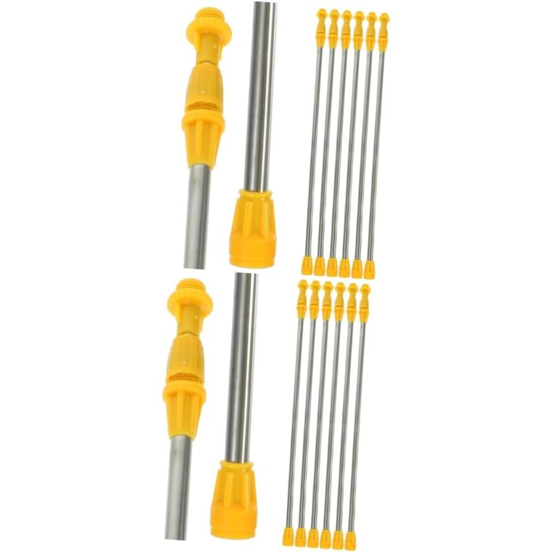 12 Pièces Accessoires De Pulvérisation Flèche En Acier Inoxydable Pulvérisateur Agricole De Nettoyage De Toit Barre D'Extension De Pelouse Tuyau De