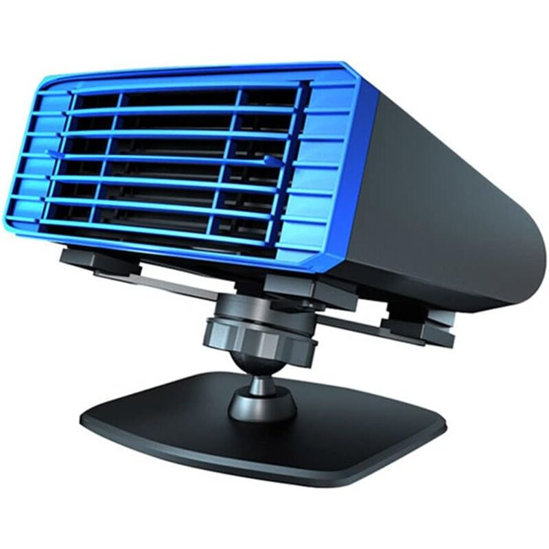 Ccykxa - 12V 150W Chauffage de voiture, Dégivreur de vitre de pare-brise de voiture, Ventilateur de refroidissement portable, Rotation à 360 °, pour