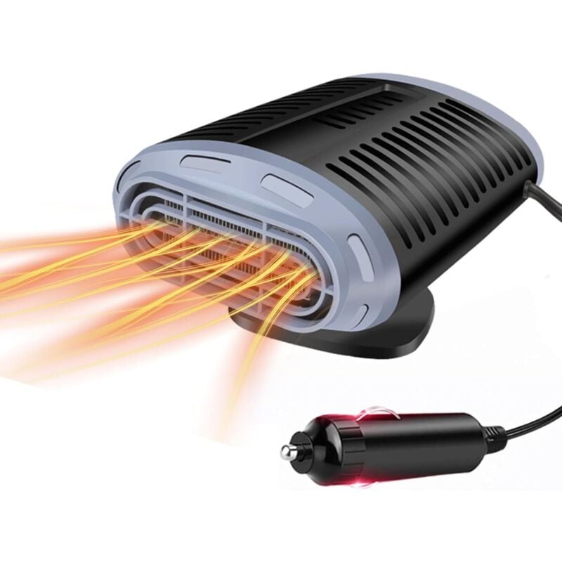 Ccykxa - 12V 150W Portable Car Heater, 2 in 1 Car Heater Demister with Heating and Air Conditioning Function, Car Heater Fan with Cigarette Lighter
