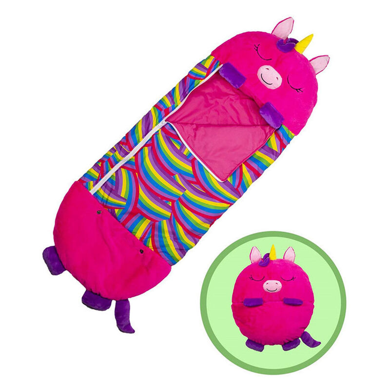 135x50cm Coussin de jeu avec sac de couchage surprise Motif licorne Rose - Ccykxa