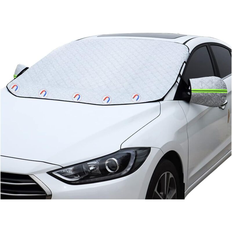 Ccykxa - 148 x 116cm,Couverture Pare-Brise Voiture, Protection Pare Brise Hiver, Imperméable, Résistant Pluie, Neige, aux uv, Bâche Pare Brise