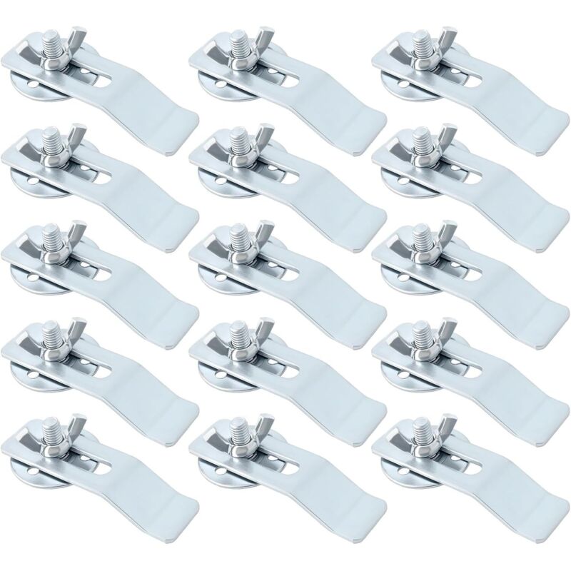 CCYKXA 15PCS1 Metal Clips for Undermount Sink, Round Mounting Bracket for Sink, Fixing Repair, Fixing Brackets for Bathroom and Kitchen