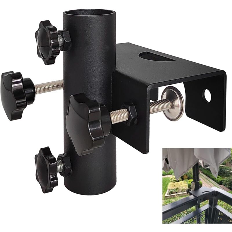 17x15x12cm Support robuste pour parasol de balcon clôture de jardin terrasse - Ccykxa