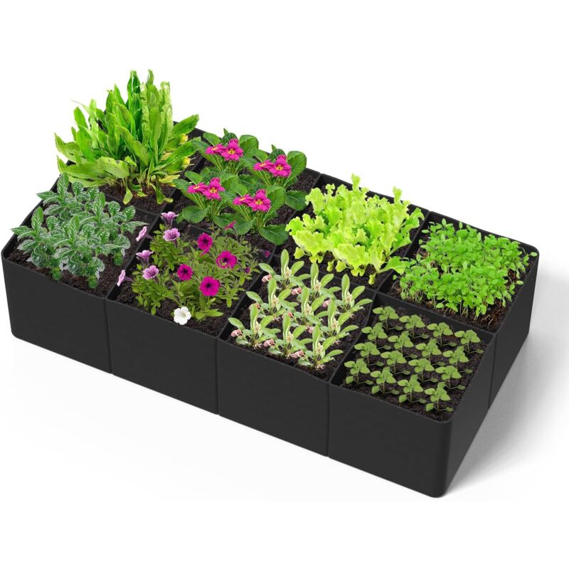 CCYKXA 180 90 30CM Sacs à Plantes, Sac de Plantation Non Tissé Sacs à Plantes de Grande Capacité Pots pour Plantes, Fleurs, Fraises, Sac de