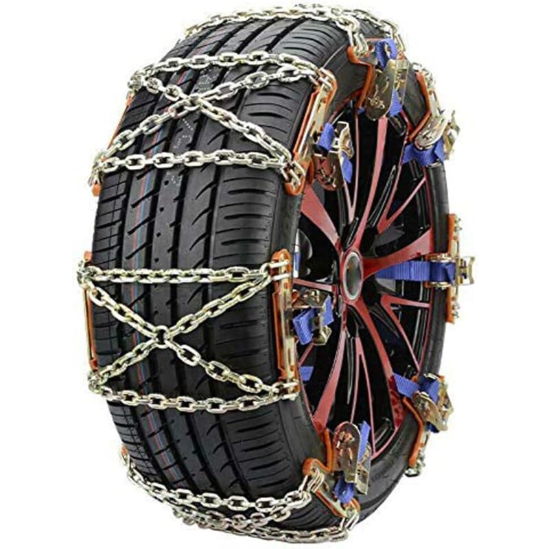 Ccykxa - 1x Cadena de Nieve para Neumáticos de Automóvil, Cadena de Emergencia General para Autos y suv, Cadenas Antideslizantes para Nieve para