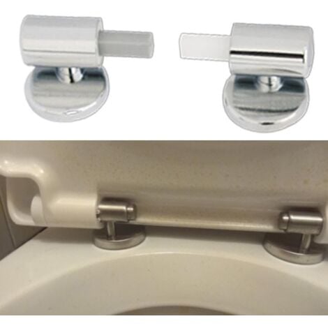 CCYKXA 2 Pack Traditional & Contemporary Toilet Seat Replacement Kit with Quick Release Soft Close Hinges, Top Fixing Hinges