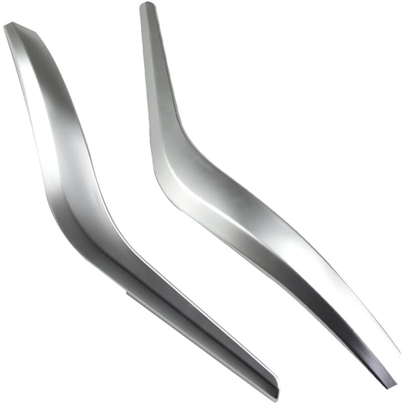 Ccykxa - 2 PCS(Mat argent)Gauche Droite Voiture Intérieur Panneau de Porte Poignée Tirez Garniture Auto Intérieur Poignées de Porte Couvre Compatible
