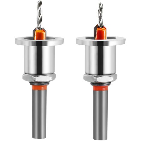 7 Pièces Fraise Droite Defonceuse, Routeur Droite à Simple Duble Flûte