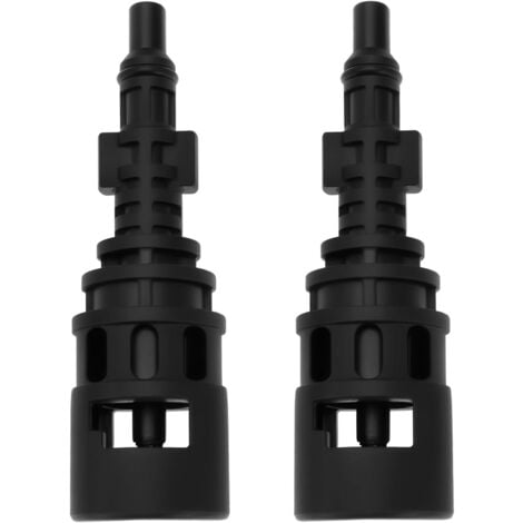 CCYKXA 2 Pièces Adaptateur de Conversion pour Nettoyeur Haute Pression Connecteur de Couplage Compatible avec Karcher Compatible avec Lavor 124 X 24,5 Mm Noir