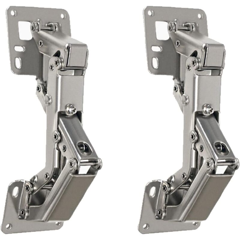 Ccykxa - 2 Pièces Charnières à Visser, Charnières Métalliques à 170 Degrés, Angle d'ouverture Charnières Meubles, Convient pour les Armoires Cuisine,