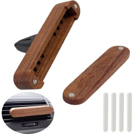 CCYKXA 2 Pièces Diffuseurs De Parfum En Bois Pour Voiture,Pince de Ventilation Diffuseu