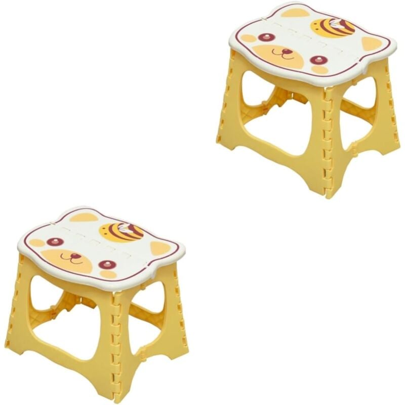 2 Pièces Tabouret Pliable Chaises De Porte Chaise Portative Extérieure Chaises D'extérieur Chaise De Camping Chaise Barbecue Chaise Pliante Bureau