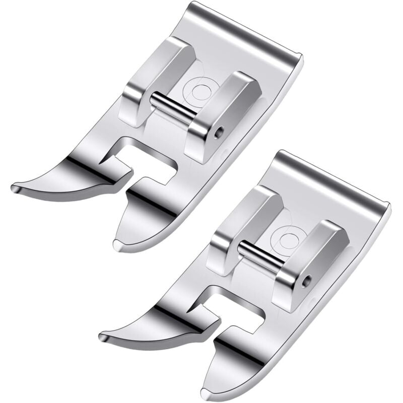 2 prensatelas universales para máquina de coser, prensatelas para puntada recta, prensatelas para zigzag, accesorios multifuncionales, compatible con