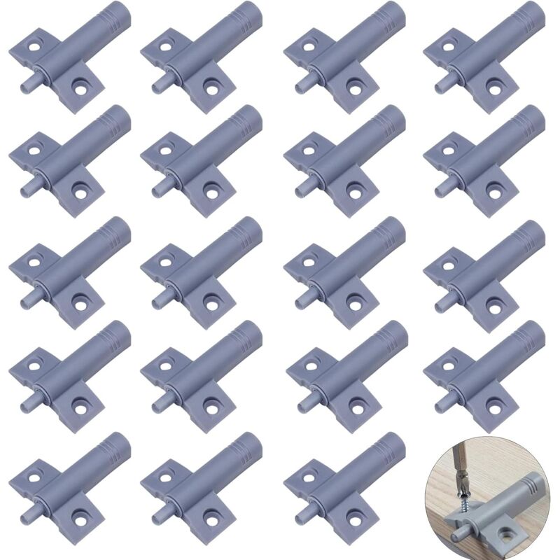 CCYKXA 20 amortisseurs de porte de placard, butées de porte de placard de cuisine, amortisseurs de tiroir, pour placards, tiroirs et portes