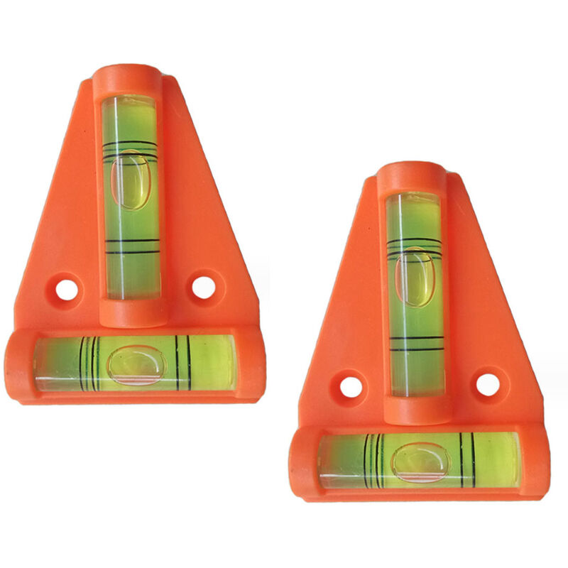 Ccykxa - 2pcs Niveau Nivelette Triangle avec Aimant,Orange
