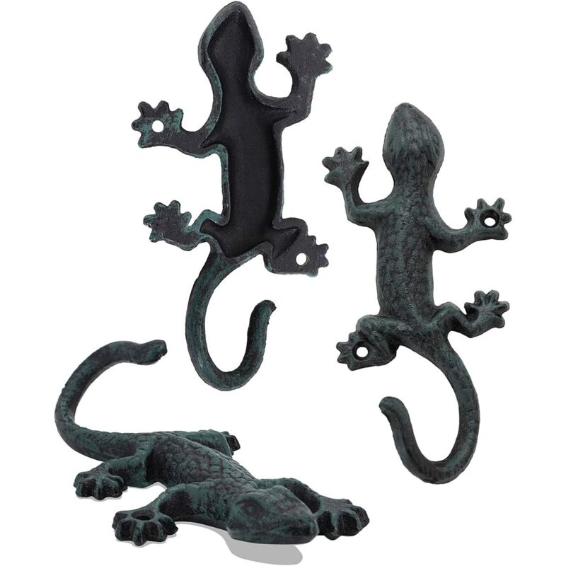 Ccykxa - 3 Pièces Manteau Mural , Crochet Porte Manteau Le Fer, Patere Murale Design Robuste Vintage - , 15cm