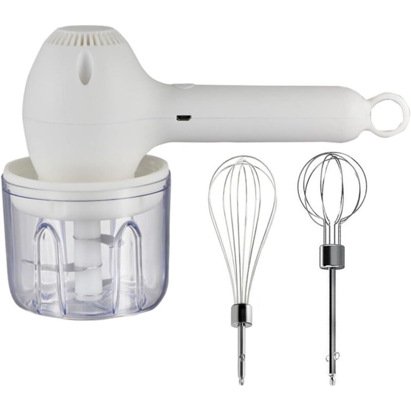 CCYKXA 30W Cordless Electric Egg Beater - Garlic Chopper - For Indoor and Outdoor Use - Green