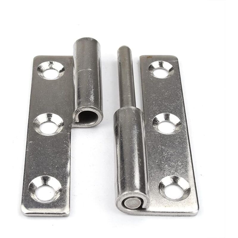 Ccykxa - 4 Pack Heavy Duty 304 Stainless Steel Detachable Door Hinges for 3' Interior and Exterior Doors