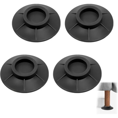 CCYKXA 4 Patins Anti Vibrations Machine à Laver Amortisseurs de Vibrations Antidérapant Caoutchouc Tapis Antivibration Lave Linge Universel Anti-Dérapants Pied Tapis de Protection pour Frigo Séchoir (