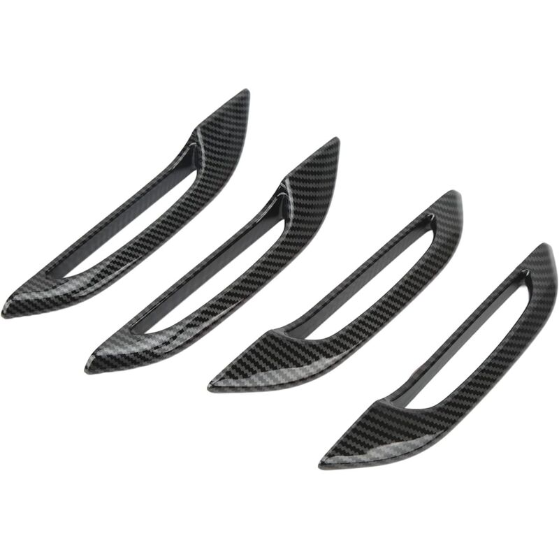 Ccykxa - 4 Pcs Couverture de Couverture de Poignée de Porte de Voiture, Protection de Poignée de Porte de Voiture Anti-gel en Fibre de Carbone de