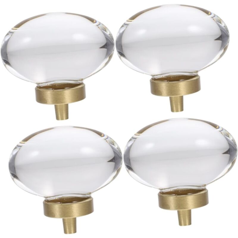 Ccykxa - 4 Pièces Boutons D'armoire En Cristal Boutons De Placard Commodes Modernes Boutons De Tiroir En Cristal Boutons De Tiroir De Commode La