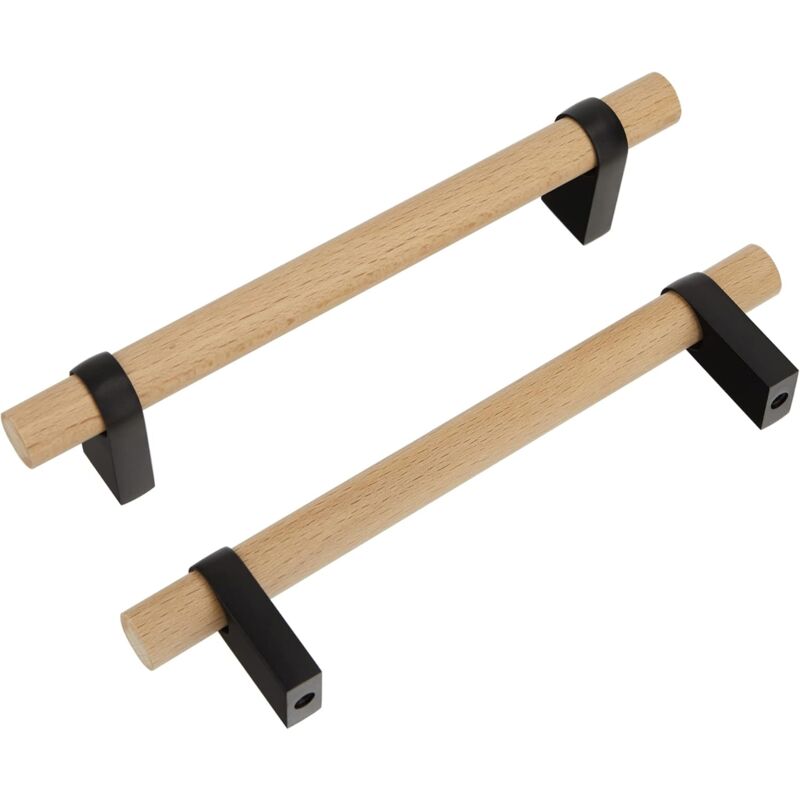 4 Pièces De Poignée De Matériel D'armoire En Bois Massif Simple Et à La Mode Poignée De Garde-robe De Meubles Poignée De Tiroir Poignée De Décoration