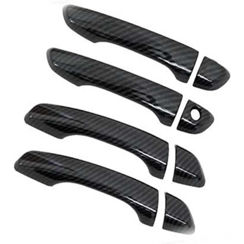 CCYKXA 4 pièces fibre de carbone voiture Garniture Couvercle Poignée Porte Accessoires Extérieurs Voiture Pour Peugeot Pour Expert 2016 – 2023