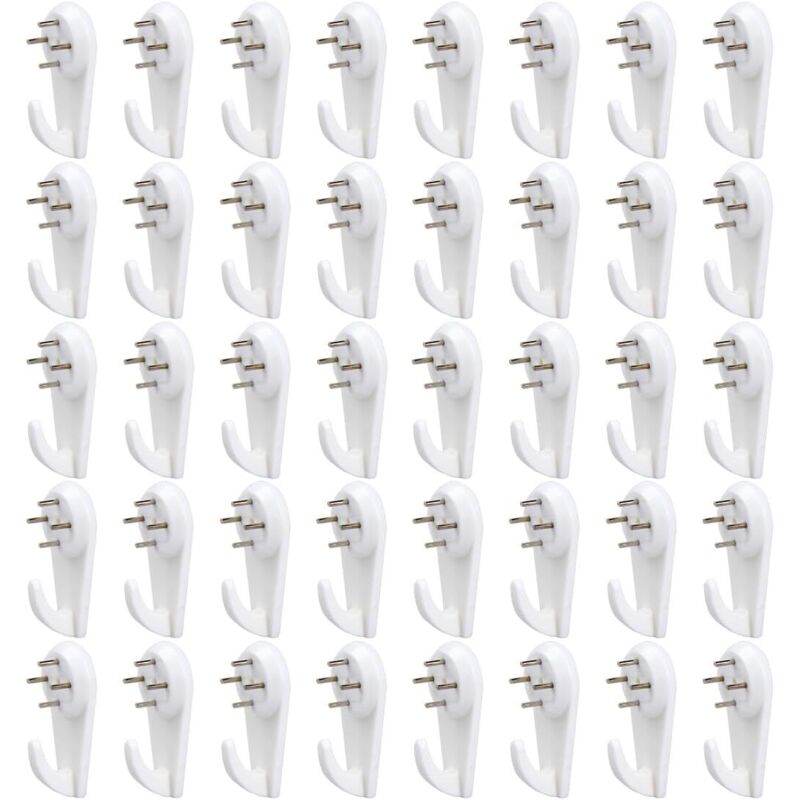 CCYKXA 40 PCS Wall Hooks, Wall Hooks for Picture Frames, Picture Hanging Kit, Non-Trace Wall Support Hooks, Wall Nails for Hanging Pictures, Photos,