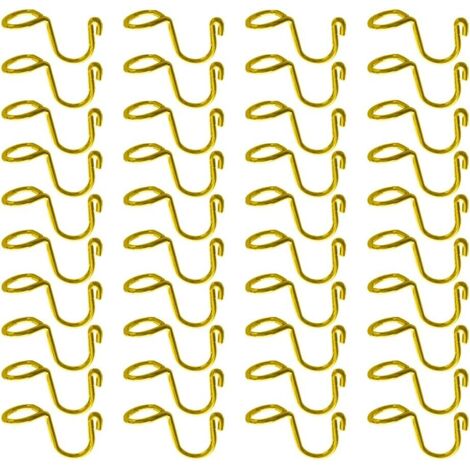 CCYKXA 40 platzsparende Haken für Kleiderbügel, Verbindungshaken für Kleiderschränke, Kleiderbügelhaken aus Edelstahl zum Verbinden von Kleiderbügeln und zur Organisation des Kleiderschrankraums (Gold
