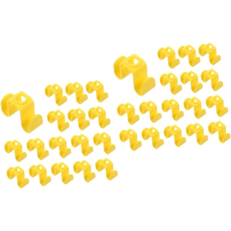 CCYKXA 40pièces De Cintre Connecteurs Lot De Pour De Place Organisateur Pratique De Garde-robe Pour Vêtements Et Accessoires Compatible Avec Les