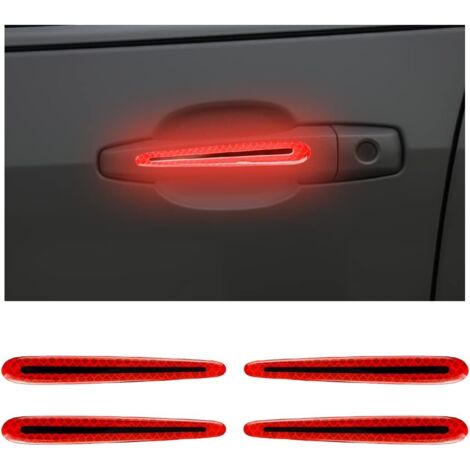 Lot De 4 Autocollants Réfléchissants Humoristiques - Pour Voiture, Moto, Ordinateur - Décoratif Et Sécuritaire