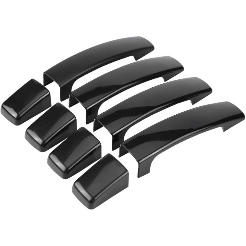 4pcs voiture brillant poignée de porte extérieure Noir Couverture for Range Rover Sport Discovery 3 Freelander 2 - Ccykxa