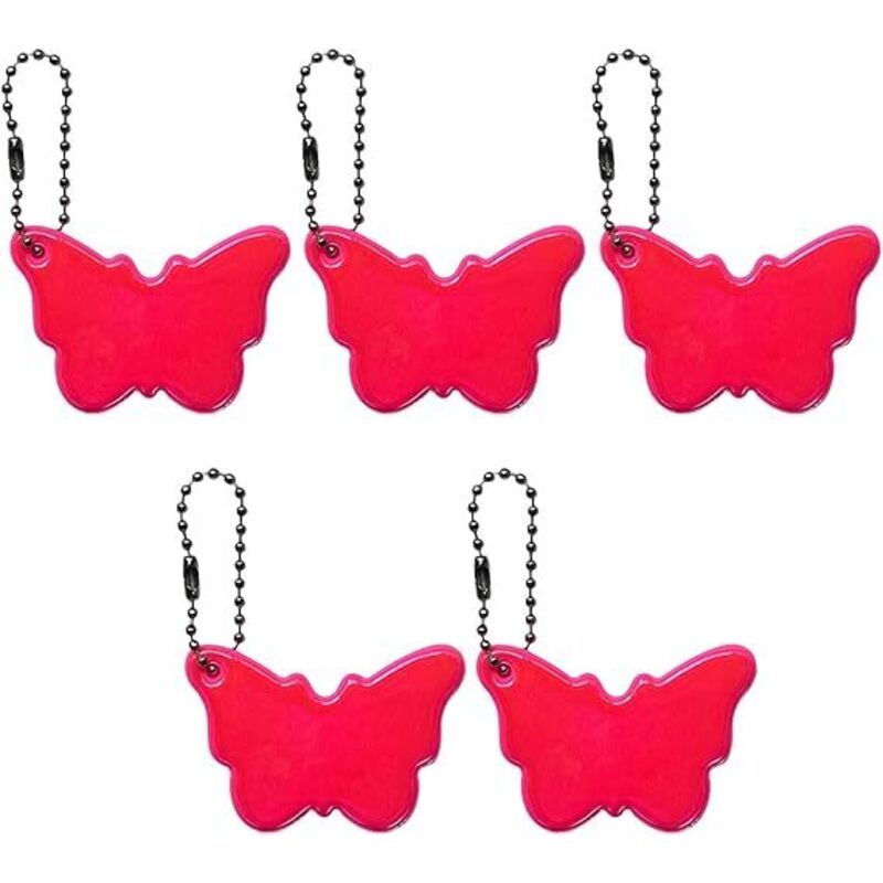 Image of CCYKXA 4x6cm Gut sichtbarer reflektierender PVC-Schlüsselanhänger für Taschen und Autos