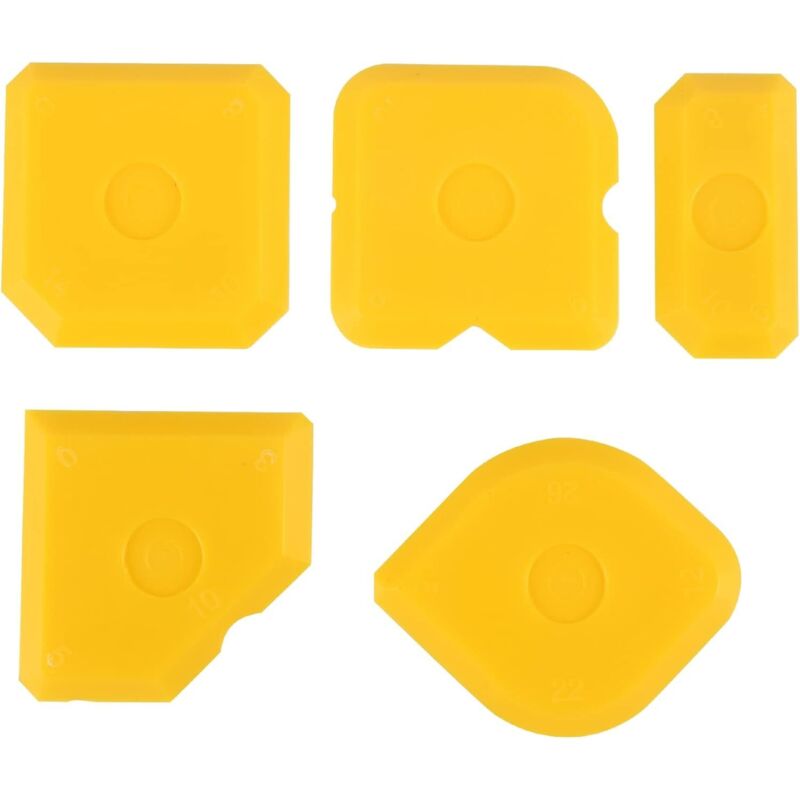 CCYKXA 5-Piece Tool Set for Scraper, Grout Remover, Trowel, and Silicone Joint Smoothing Spatula