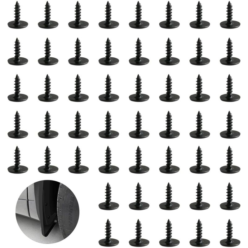 CCYKXA 50pcs M5 x 16mm Self Tapping Screws Kit, High Quality Manganese Steel, Rust and Corrosion Resistant, Sharp Thread Design, Compatible with