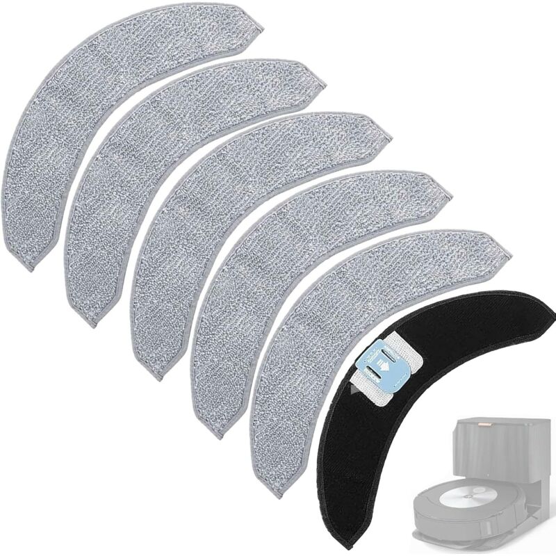 Ccykxa - 6pcs Replacement Cleaning Cloth for iRobot Roomba Combo J7/J7+/J9+/J9 Plus Robot Vacuum Cleaner, Reusable Accessories and High Cleaning Power