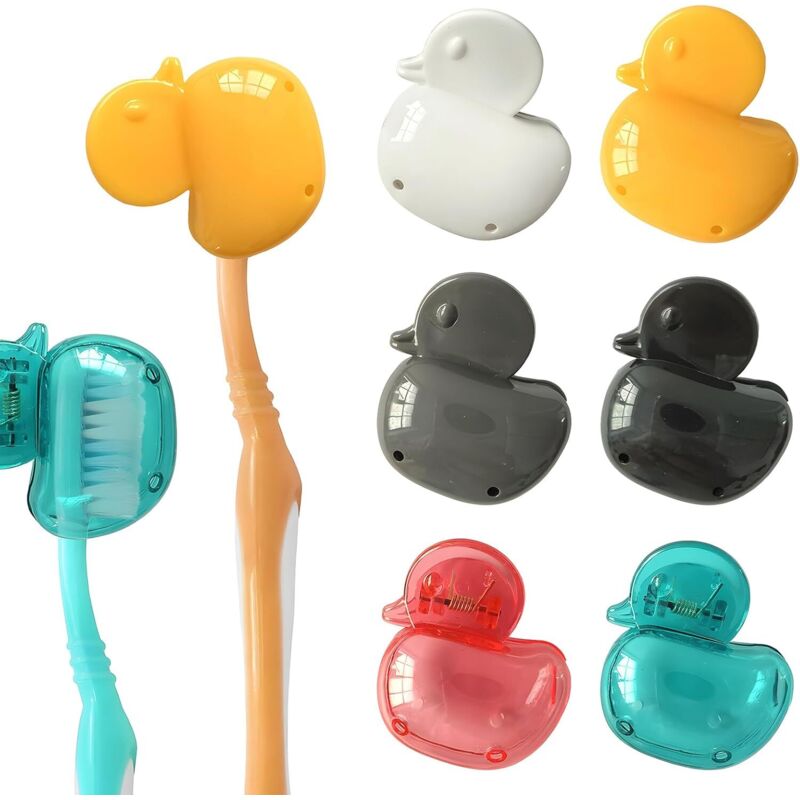 CCYKXA 6 Pièces Protege Brosse A Dent Adaptés pour Le Rangement et la Conservation des Brosses À Dents À la Maison et en Voyage