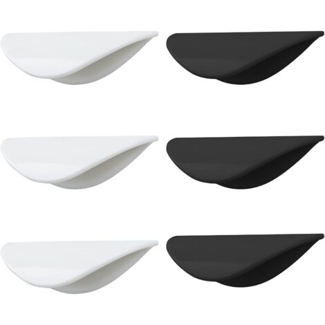 CCYKXA 6PCS Drawer Handles Kitchen Door Knob Shell Handle Shell Shaped Knob Adhesive Sliding Door Handles Cupboard Knob Shell Drawer for Furniture