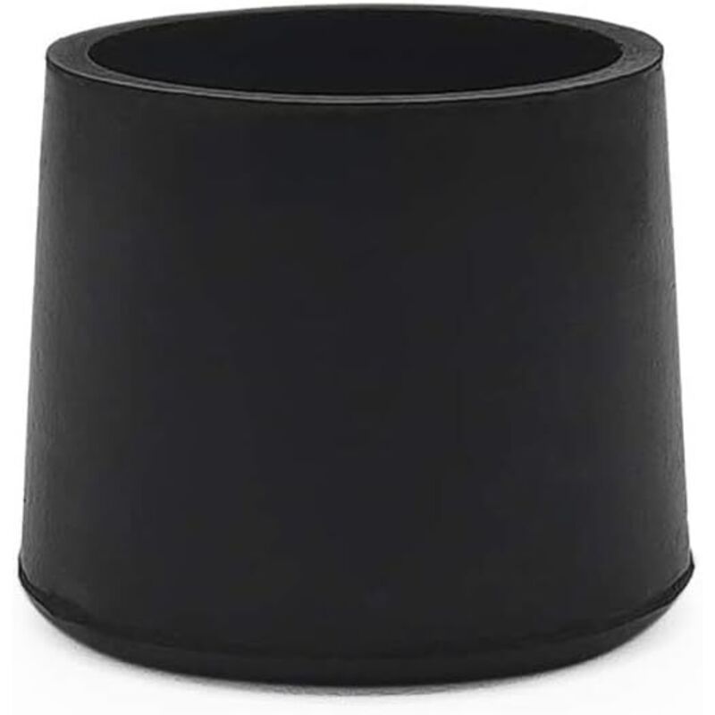 Ccykxa - 8 Pack Large Round Chair Leg Caps, Thick 1-1/2 inches (3.8 cm), Round, Black.