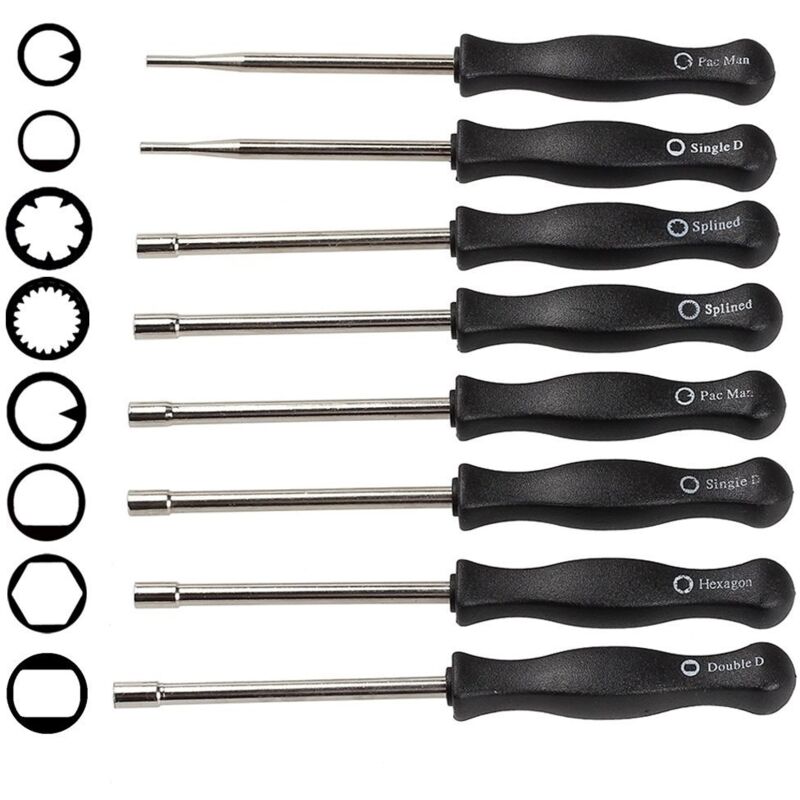 8pcs Tournevis Reglage Carburateur Réglage Carburateur Outil de Réglage de Carburateur Compatible pour Poulan Echo Husqvarna Carftsman Homelite