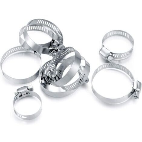 CCYKXA 91 pezzi/8-38 mm, fascette stringitubo regolabili, fascette stringitubo in acciaio inossidabile, fascette stringitubo per tubi per auto e piscine