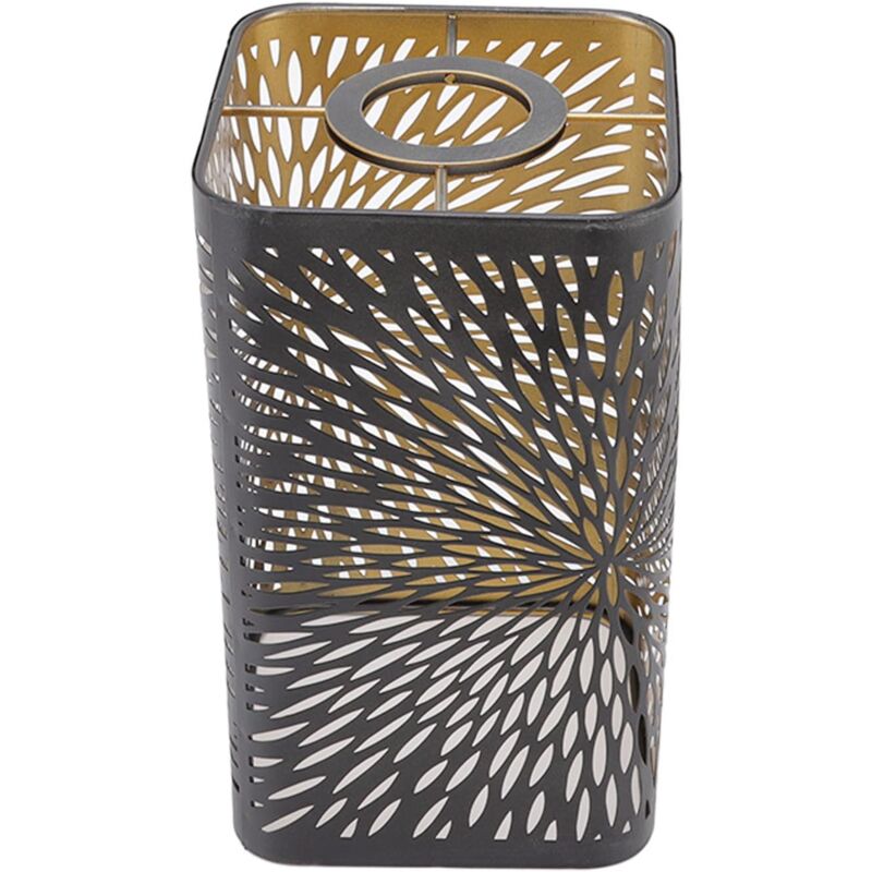 Abat-jour, Métal Gravé Ajouré Amovible Carré Rond Motif E27 E26 Décoratif Chevet Comptoir Abat-Jour abat jour lampe sur pied Abat-Jour pour Ampoules