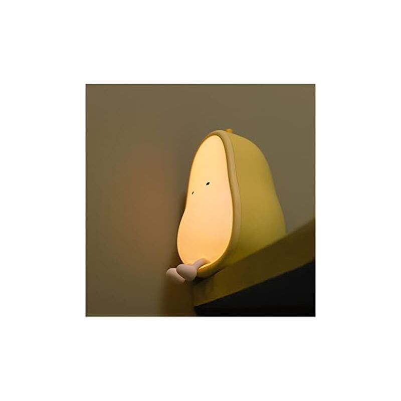Ccykxa - Adorable veilleuse en silicone en forme de poire Veilleuse pour enfant rechargeable par usb en plastique abs et polycarbonate - Décoration