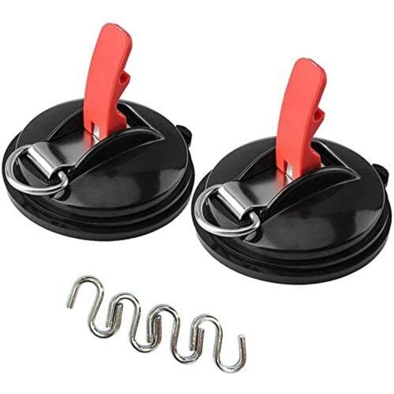 Ancre de ventouses de voiture automatique, ventouse puissante et robuste avec crochets de fixation en s, fixation de voiture, bâches à bagages,
